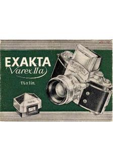 Ihagee Exakta Varex 2 a manual. Camera Instructions.